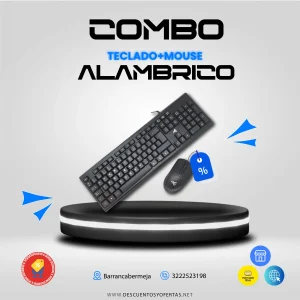 Combo Teclado y Mouse Alámbrico Jertech KM160