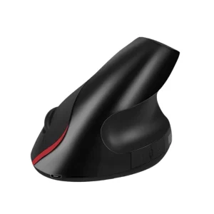 Mouse ergonómico Jertech JR321 diseño vertical color negro
