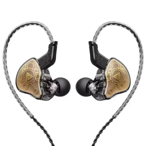 Par de auriculares hi7T con diseño ergonómico y cable trenzado